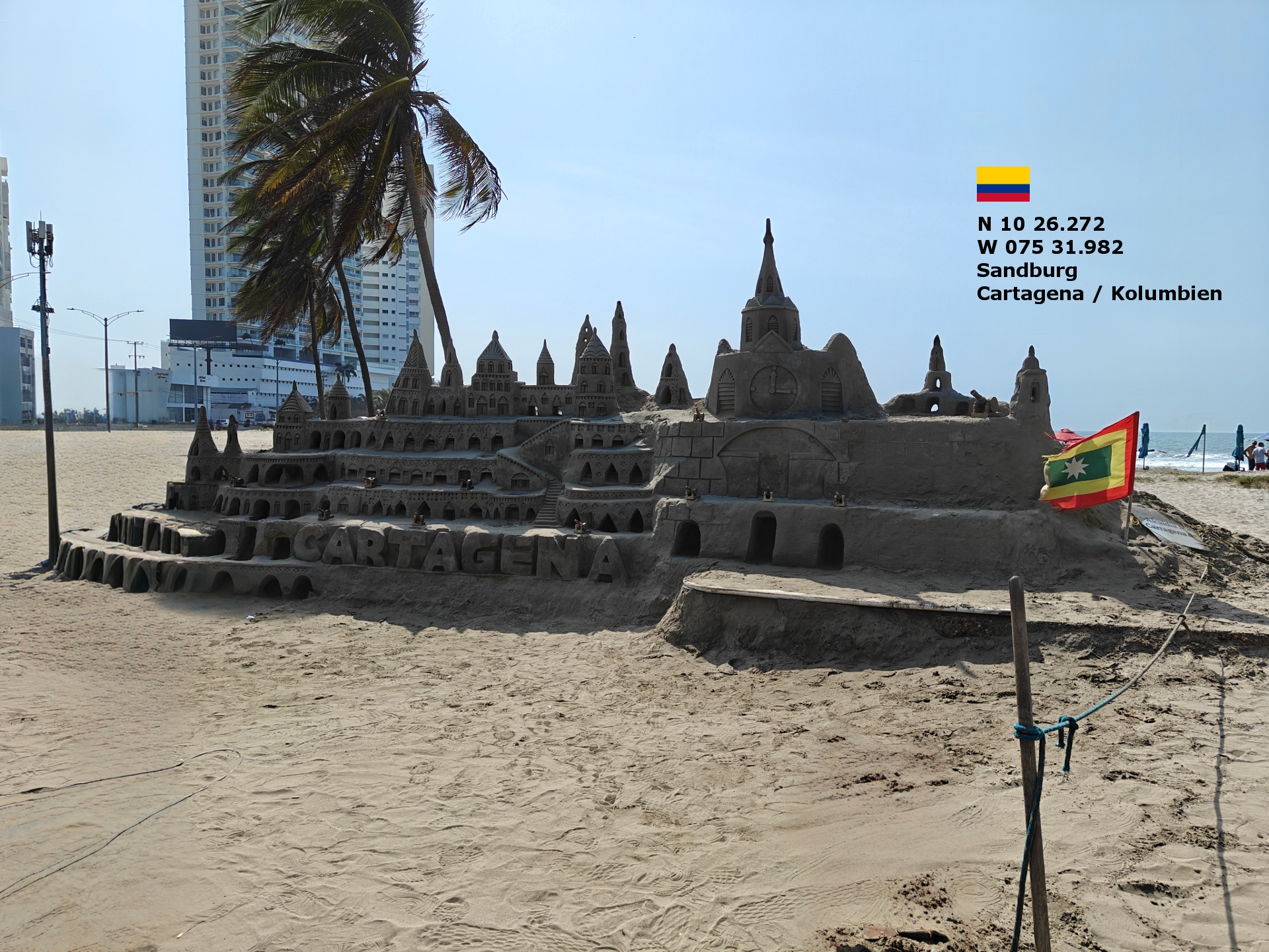 Sandburg Cartagena, Kolumbien